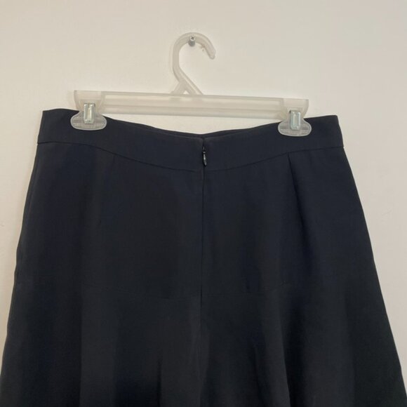 ALEXANDER MCQUEEN Solid Black Stitching Details Pleated Pleat Mini A-Line Skirt - Picture 13 of 16